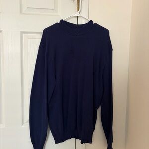 Men's Classic Navy Crewneck Sweater